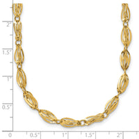 14K Fancy Link Necklace-SF2200-18