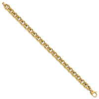 14K Polished Fancy Link Bracelet-SF2325-7.5