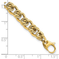 14K Polished Fancy Link Bracelet-SF2325-7.5
