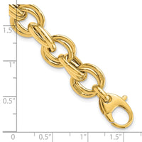 14K Polished Fancy Link Bracelet-SF2330-8