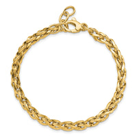 14k Polished w/1in Ext Bracelet-SF2344-7.5