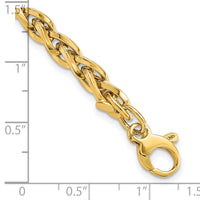 14k Polished w/1in Ext Bracelet-SF2344-7.5
