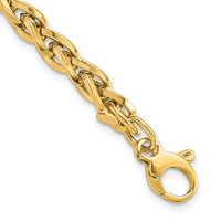 14k Polished w/1in Ext Bracelet-SF2344-7.5
