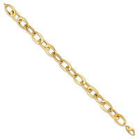 14k Polished Fancy Link Bracelet-SF2375-8