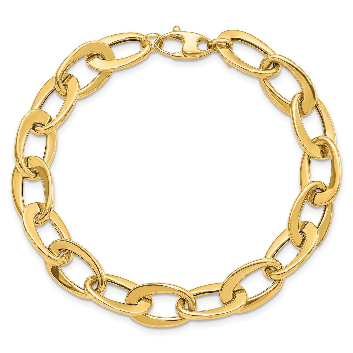 14k Polished Fancy Link Bracelet-SF2375-8