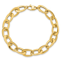 14k Polished Fancy Link Bracelet-SF2375-8