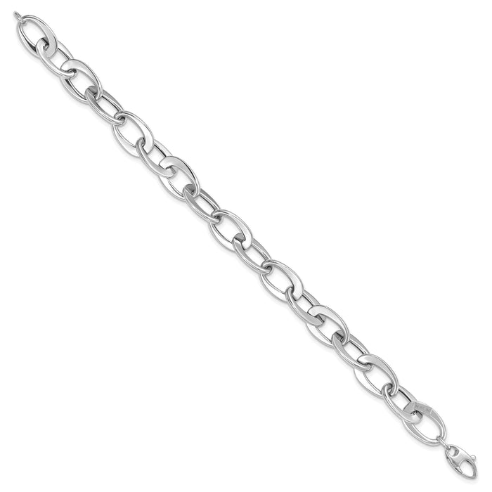 14kw Polished Fancy Link Bracelet-SF2376-8