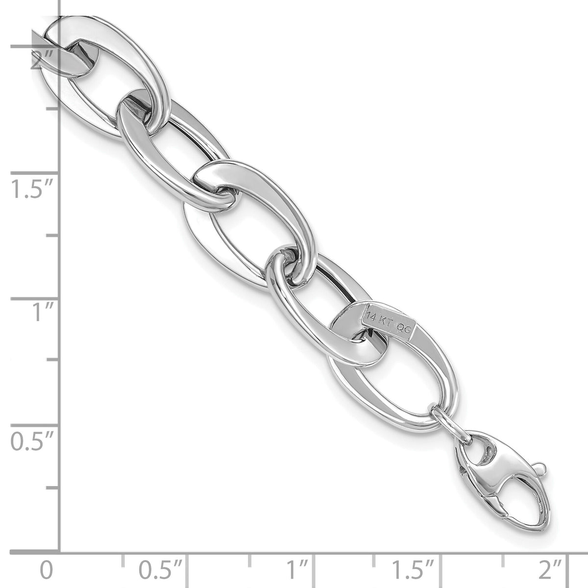 14kw Polished Fancy Link Bracelet-SF2376-8
