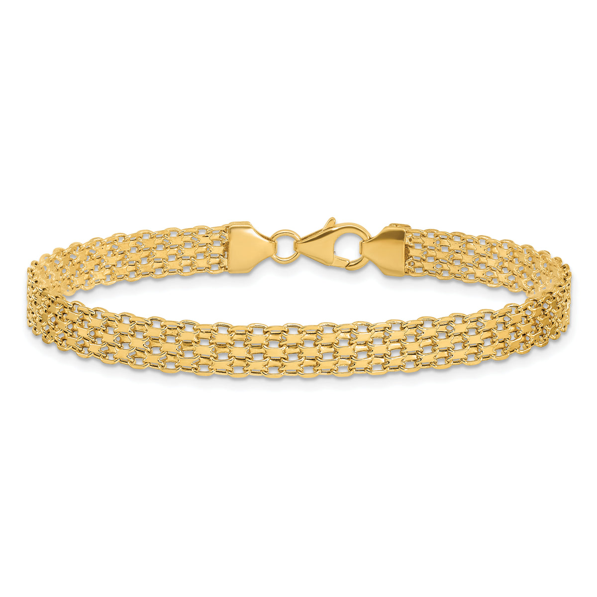 14k Polished Fancy Link Bracelet-SF2410-8.25