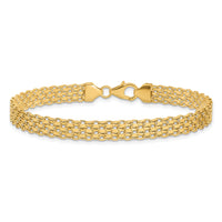 14k Polished Fancy Link Bracelet-SF2410-8.25