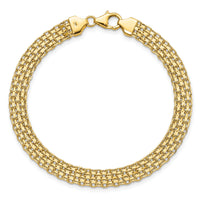 14k Polished Fancy Link Bracelet-SF2410-7.5