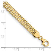 14k Polished Fancy Link Bracelet-SF2410-7.5