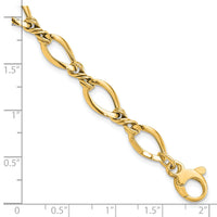 14k Fancy Link 7.5in Bracelet-SF2420Y-7.5