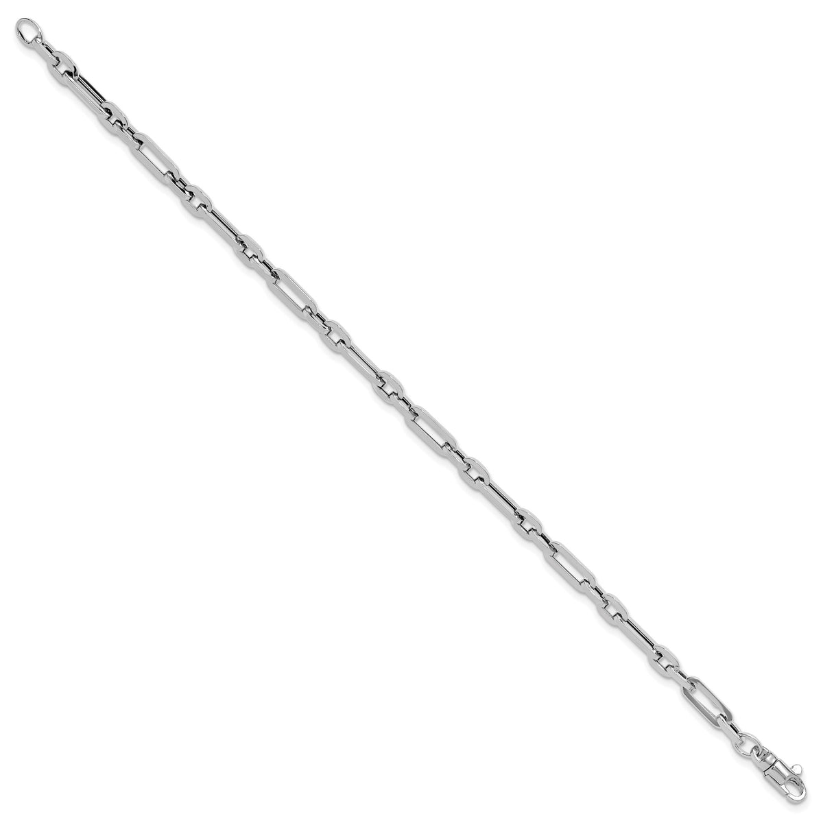 14K White Gold Polished Fancy Link Bracelet-SF2569W-7.5