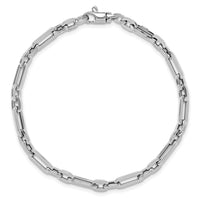 14K White Gold Polished Fancy Link Bracelet-SF2569W-7.5