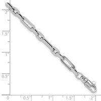 14K White Gold Polished Fancy Link Bracelet-SF2569W-7.5