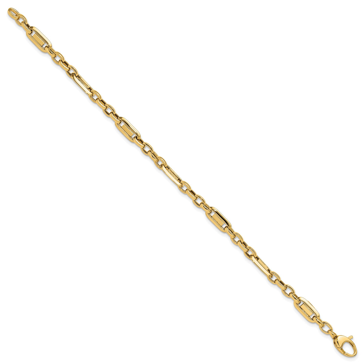14k Polished Fancy Link Bracelet-SF2593-7.5
