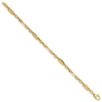 14k Polished Fancy Link Bracelet-SF2593-7.5