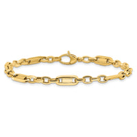 14k Polished Fancy Link Bracelet-SF2593-7.5