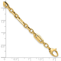 14k Polished Fancy Link Bracelet-SF2593-7.5