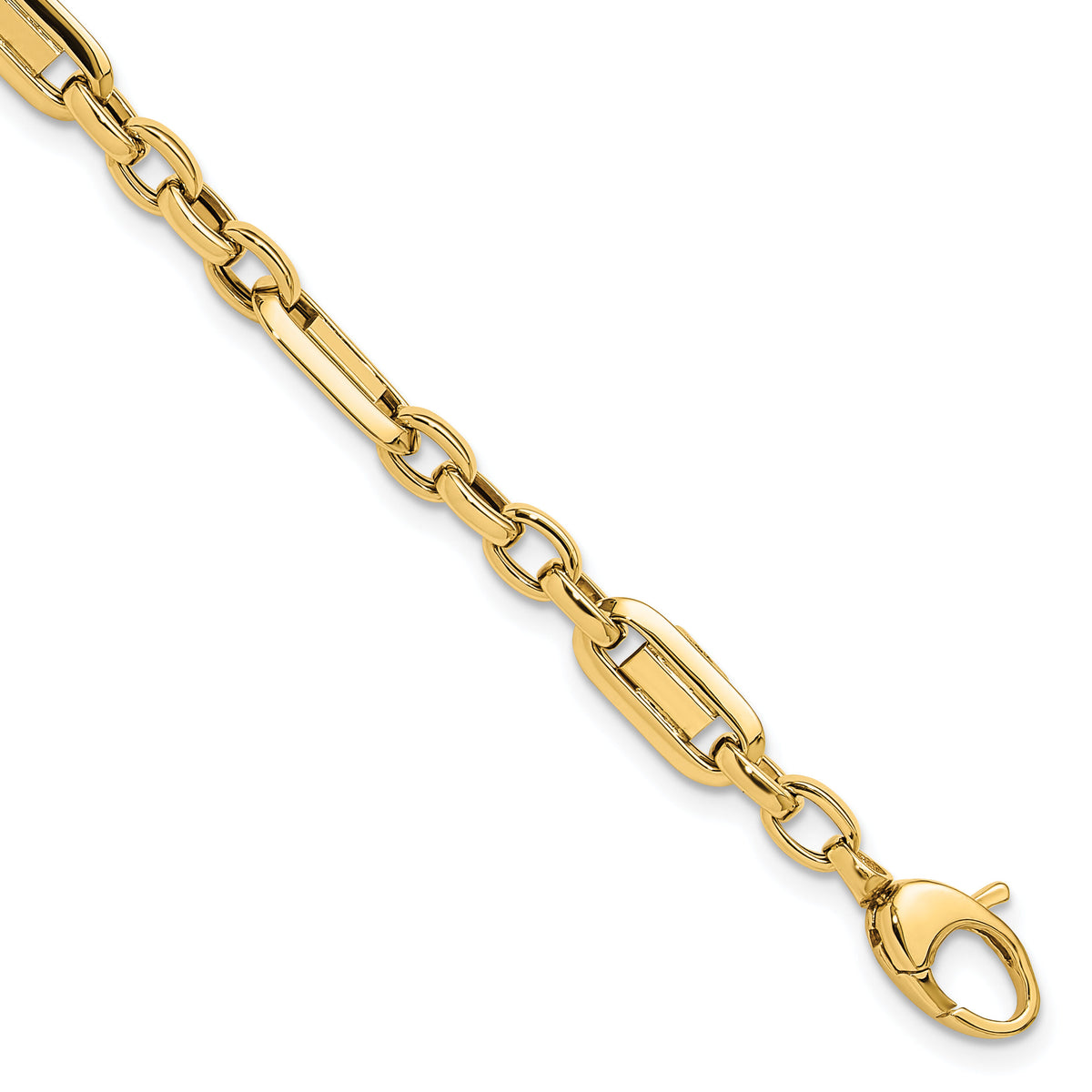 14k Polished Fancy Link Bracelet-SF2593-7.5