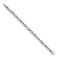 14K White Polished Fancy Link Bracelet-SF2599-7.5