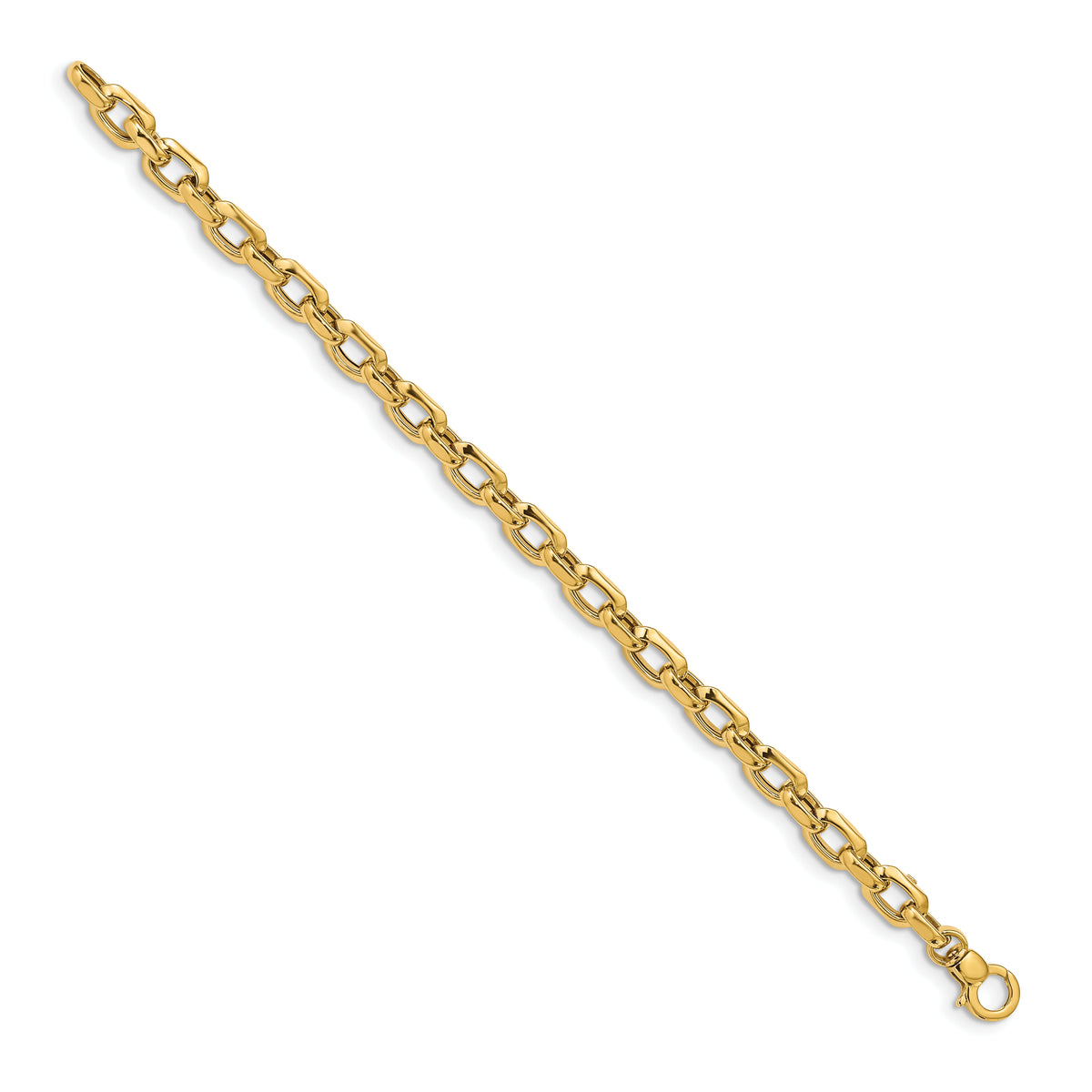 14K Polished Fancy Link Bracelet-SF2602-7.5