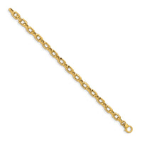 14K Polished Fancy Link Bracelet-SF2602-7.5
