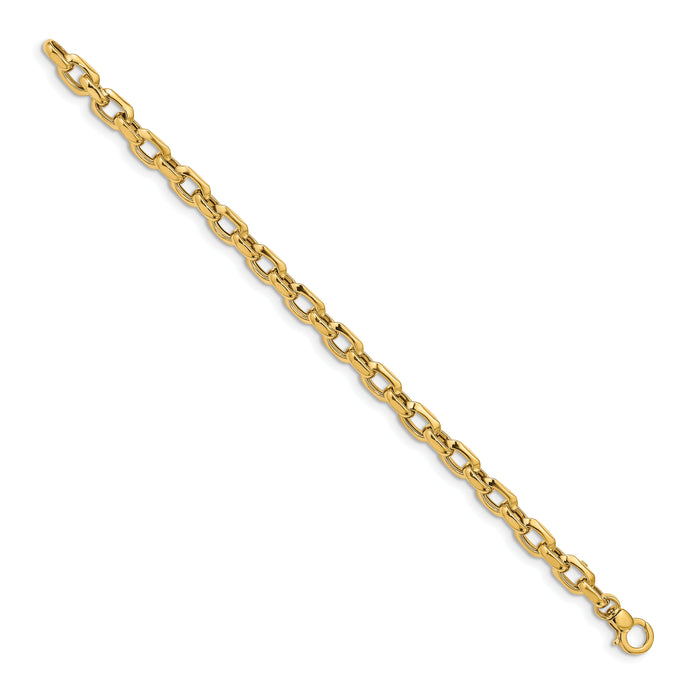14K Polished Fancy Link Bracelet-SF2602-7.5
