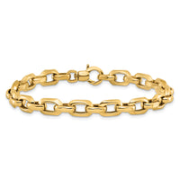 14K Polished Fancy Link Bracelet-SF2602-7.5