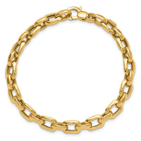 14K Polished Fancy Link Bracelet-SF2602-7.5