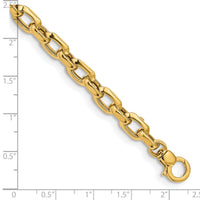14K Polished Fancy Link Bracelet-SF2602-7.5