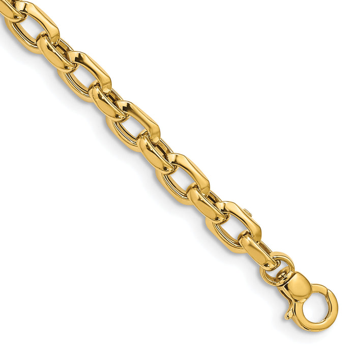 14K Polished Fancy Link Bracelet-SF2602-7.5