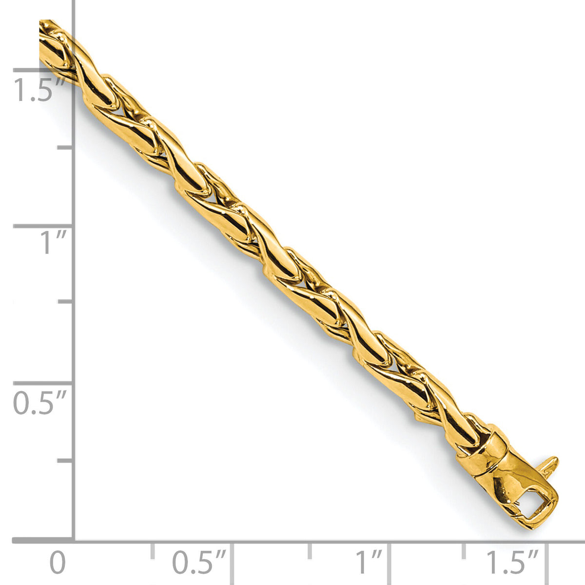14K 3.25mm Polished Fancy Link Bracelet-SF2619-7.5