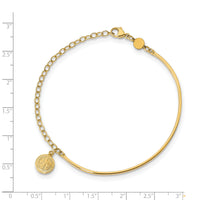 14K Polished Religious Bangle-SF2641-7