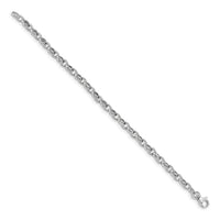 14K White Gold 7.5in Polished Fancy Link Bracelet-SF2687W-7.5