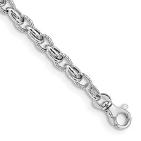 14K White Gold 7.5in Polished Fancy Link Bracelet-SF2687W-7.5
