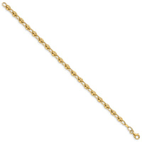 14K Polished Link Bracelet-SF2708-7.5