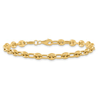 14K Polished Link Bracelet-SF2708-7.5