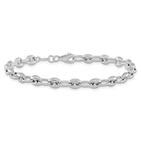 14K White Gold Polished Link Bracelet-SF2708W-7.5