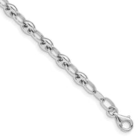 14K White Gold Polished Link Bracelet-SF2708W-7.5