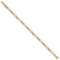 14K Two-Tone Infinity Bracelet-SF2712-7.5