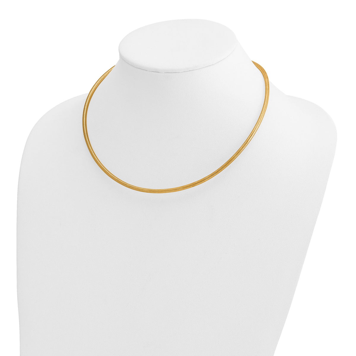 14K Stretch Mesh Necklace-SF2741-17.5