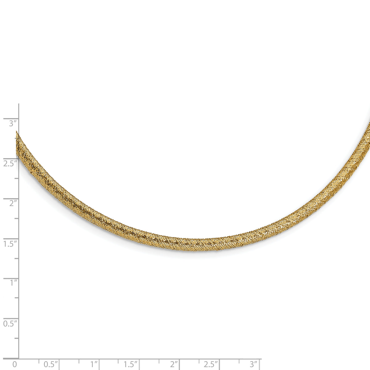 14K Stretch Mesh Necklace-SF2741-17.5