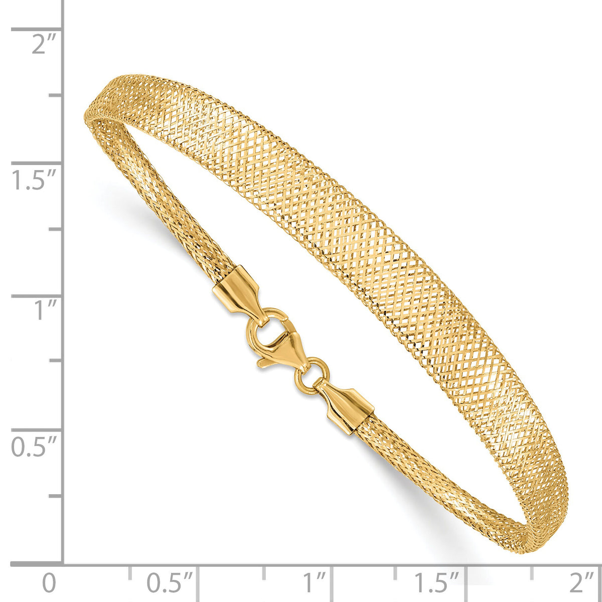 14K Stretch Mesh Graduated Bracelet-SF2744-7