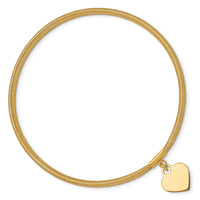 14K Heart Stretch Mesh Bracelet-SF2749