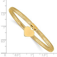 14K Heart Stretch Mesh Bracelet-SF2749