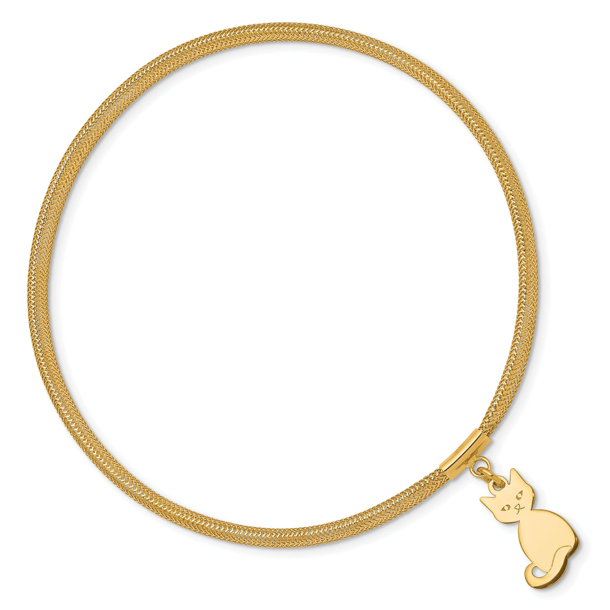 14K Cat Stretch Mesh Bracelet-SF2750