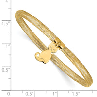 14K Cat Stretch Mesh Bracelet-SF2750