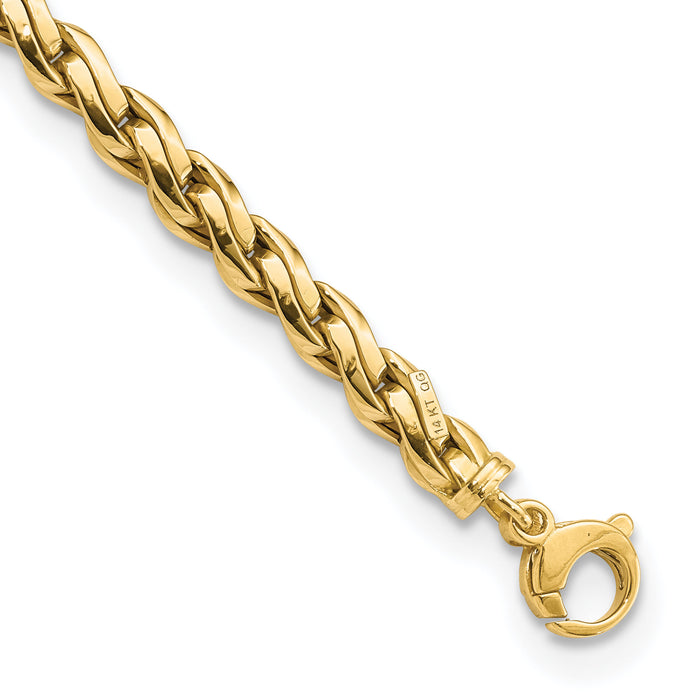 14k Polished Fancy Link 7.5in Bracelet-SF2800-7.5